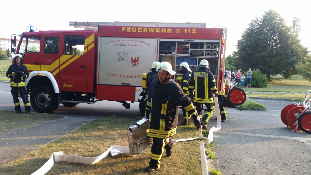 Einsatzübung in Schipkau